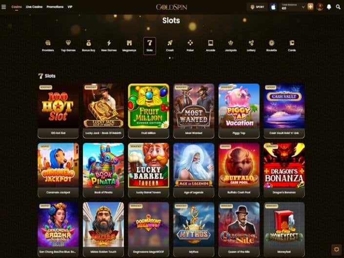 Anmeldelse av goldspin, goldspin anmeldelse kongebonus.com